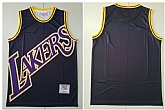 Lakers Big Face Black Hardwood Classics Swingman Jersey,baseball caps,new era cap wholesale,wholesale hats